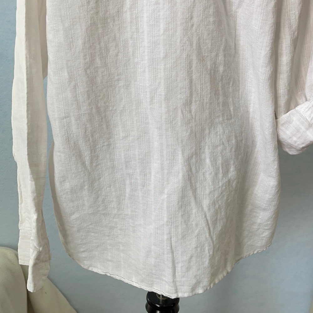 Structure Long Sleeve Open V-Collar Tunic - Picture 8 of 11